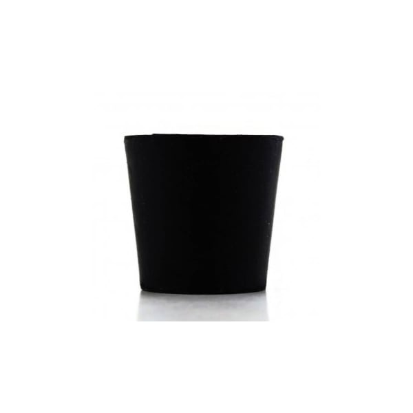 United Scientific Laboratory Grade Rubber Stoppers w/Hole, Black SBR Rubber, Size No 4, 26 x 20 x 25mm, 28PK 259150H-4 - main